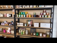 Vela perfumada artesanal de David Plaster Gypsum fragrância Gardenia para o Natal