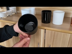 Copos vazios de vidro transparente para velas Tealight, frascos 5,5x6,8