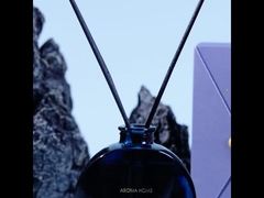 Difusor de Reed da garrafa de vidro da decoração elegante do vintage 100ml com caixa de presente das varas