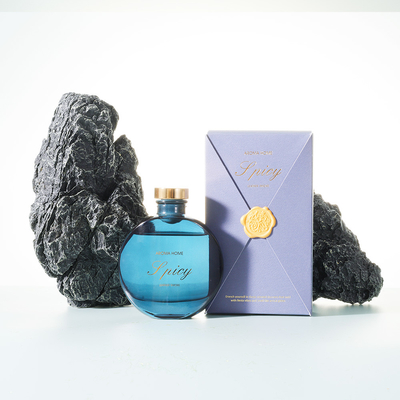 Difusor de garrafa de vidro vintage decoração elegante 100 ml com palitos caixa de presente