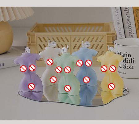 Cera despida personalizada Cand da soja de Shaped Carved Scent do modelo do torso fêmea Curvy do corpo da mulher da CASA do AROMA marca própria feito a mão