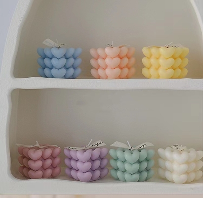 A vela geométrica da bolha do cubo da cera da soja da aromaterapia do cubo do OEM Rubik do INS da CASA do AROMA scented velas para a decoração da casa