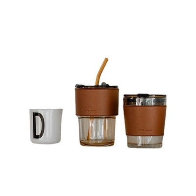 O presente de alta qualidade do copo de café preto da cera da soja da aromaterapia ajustou vela Scented da caixa