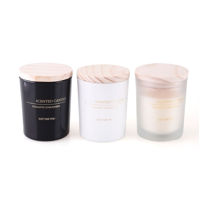 Velas Scented luxuosas por atacado da cera da soja com a caixa de presente de madeira da tampa