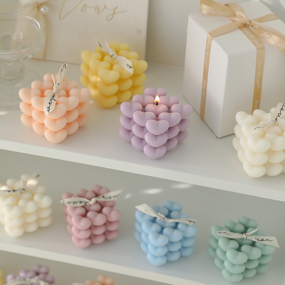 A vela do cubo de Rubik do amor do ano novo de DIY Scented o presente geométrico da aromaterapia