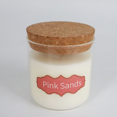 a cera natural do eucalipto da pastilha de hortelã 8oz Scented velas com Cork Lid