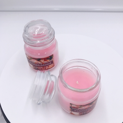 Rosa Mason Jar Candle Rose Scented da aromaterapia do vegetariano para o alívio de tensão