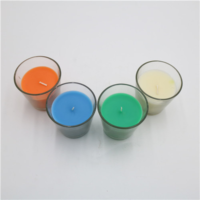 Vela Scented 3.5oz do frasco de vidro colorido do GV para a decoração da casa