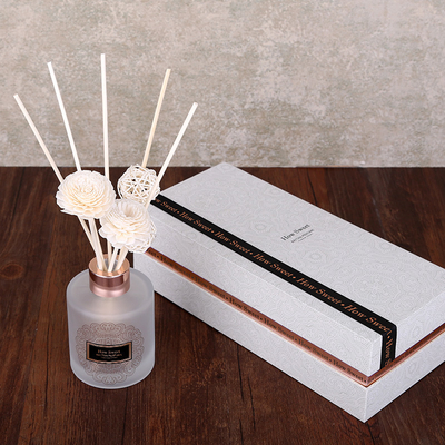 Aroma Reed Diffuser Luxury 126ml em volta do grupo do presente da garrafa com Sola Flower