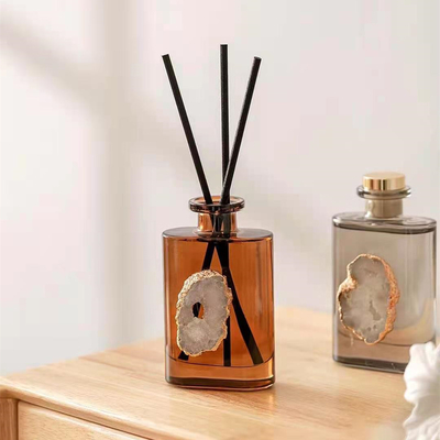 O presente luxuoso de Reed Diffuser 180ml Brown do aroma ajustou-se com Shell Decoration branca