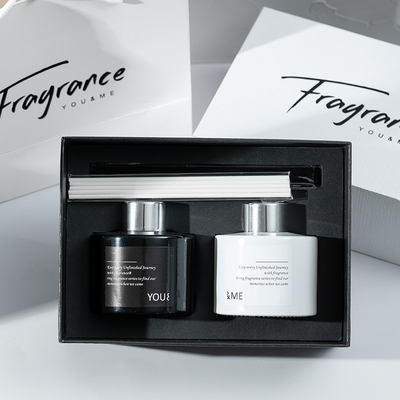 Figo preto e branco feito sob encomenda 150mlx2 de Reed Diffuser Set Sea Salt do aroma