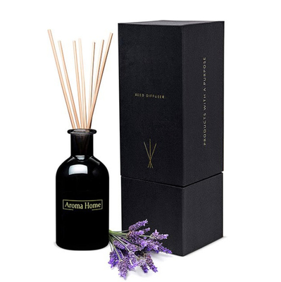 Difusor preto 120ml Jasmine Reed Diffuser da fragrância da casa da extra grande