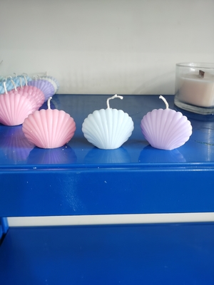 Formas diferentes personalizadas de Shell Flower Paraffin Wax Candle