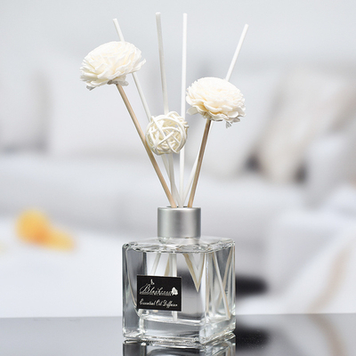Aroma pequeno de vidro Reed Diffuser And Oil 50ml da garrafa DPMA