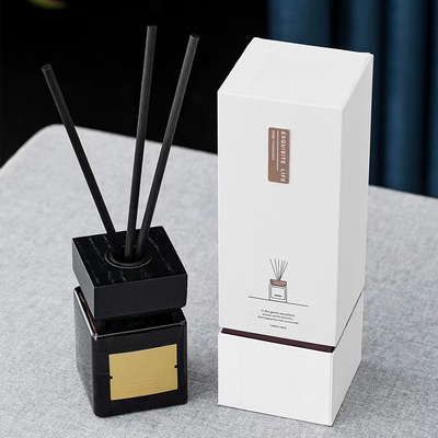 Garrafa de vidro preta Reed Diffuser 100ml do óleo luxuoso da fragrância
