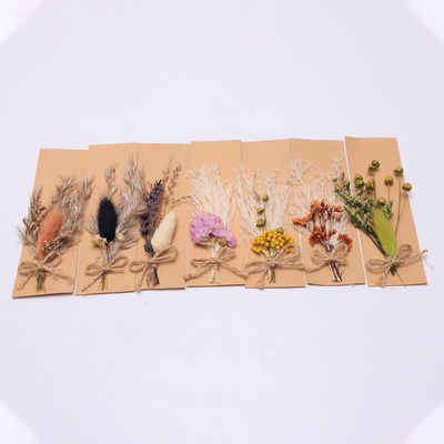 Arranjo colorido 43*15cm artificiais do capim-dos-pampas