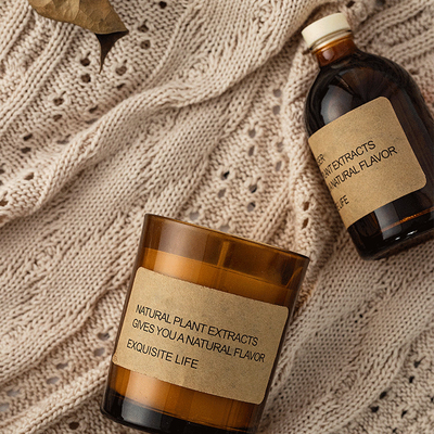 O vidro da marca própria Scented velas e grupo de Reed Diffuser Home Fragrance Gift