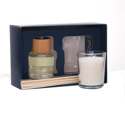 Vela de cera de soja perfumada de marca própria pequena conjunto de presente de fragrância para casa