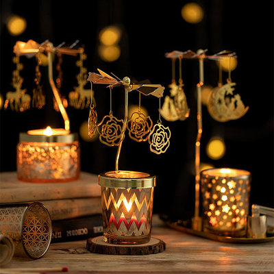 Frasco de vidro Aromaterapia Geometria Merry Go Round Velas de soja perfumadas Marca própria