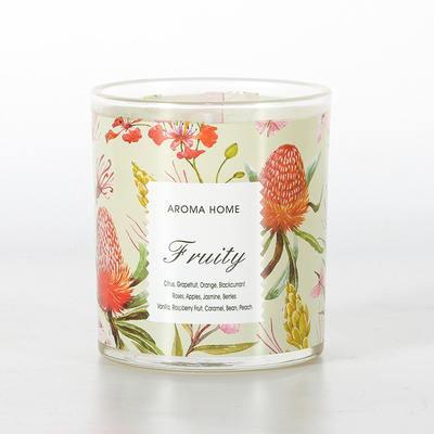 Óculos de aromaterapia de marca própria vela de luxo com aroma de soja 220 g 8 x 9 cm