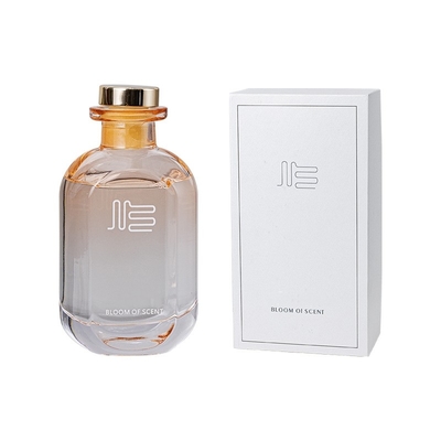 Garrafa de vidro personalizada óleo essencial bastão de aromaterapia transparente difusor doméstico de palheta