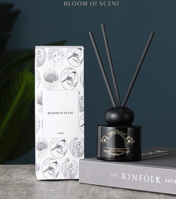 OEM ODM Literatura Frasco Preto Branco Fragrância Reed Difusor Orgânico Marca Própria