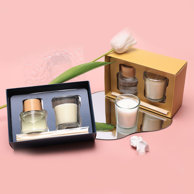 Grupo Scented claro preto de vidro feito sob encomenda do presente do frasco da vela de Mini Small Luxury Private Label