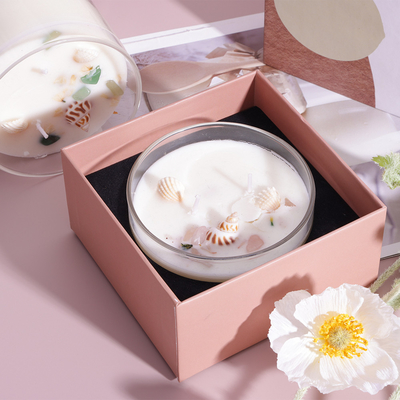 O vidro luxuoso da marca própria Scented o frasco da vela da aromaterapia da vela para a casa