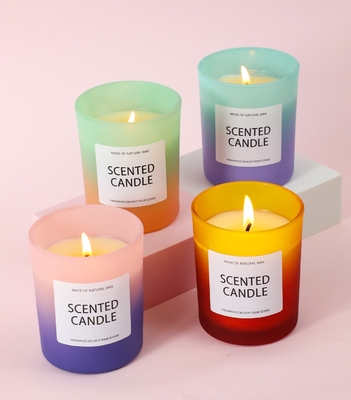 O armazém 5oz de China EUA CA da CASA do AROMA geou vela Scented do frasco de vidro do inclinação com a caixa de presente