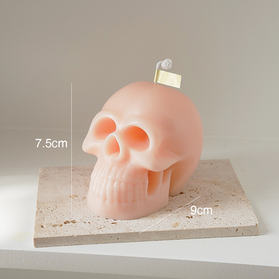 No preto conservado em estoque Skulled Scented branco Nude do rosa de Dia das Bruxas do Natal das vendas diretas da fábrica dê forma a velas para o presente de Dia das Bruxas