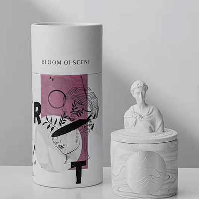Da escultura grega decorativa feita sob encomenda da fragrância das velas do AROMA frasco cerâmico da vela de David Statue Vessels Candles Scented com L