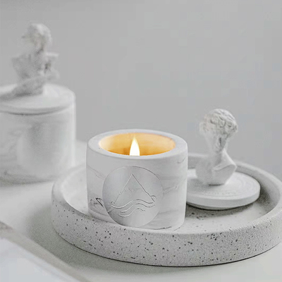 Da escultura grega decorativa feita sob encomenda da fragrância das velas do AROMA frasco cerâmico da vela de David Statue Vessels Candles Scented com L