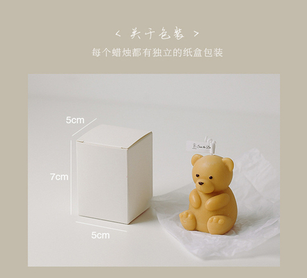 O urso 3D feito a mão colorido da CASA do AROMA deu forma a cinzelar velas Scented para acessórios da decoração da casa