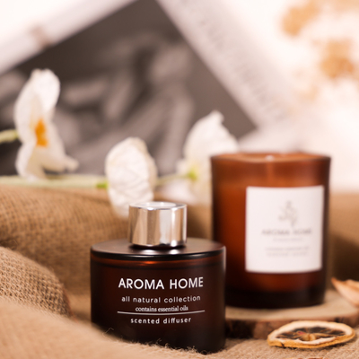 Grupo luxuoso de Brown Reed Diffuser Scented Candles Gift do frasco de vidro da fragrância do óleo da Quente-venda da CASA do AROMA