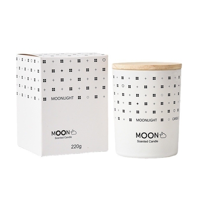 Da fragrância nórdica luxuosa feita sob encomenda da lua do dia da mãe do casamento da CASA do AROMA a aromaterapia sem fumaça da cera da soja Scented a vela no vidro