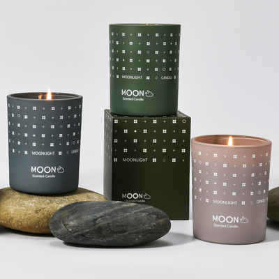 A cera orgânica da soja da aromaterapia Scented a marca própria das velas do frasco duradouro