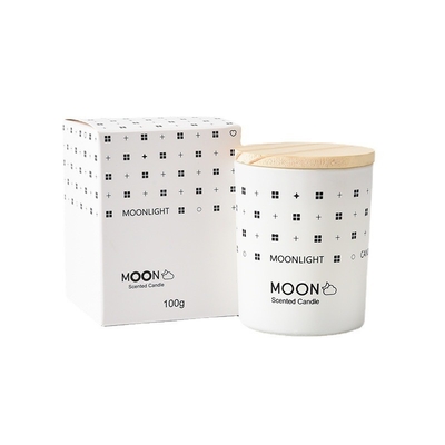 Do frasco de vidro nórdico amplamente utilizado natural da cera da soja do estilo do inclinação do Natal da CASA do AROMA vela Scented com caixa da dobradura