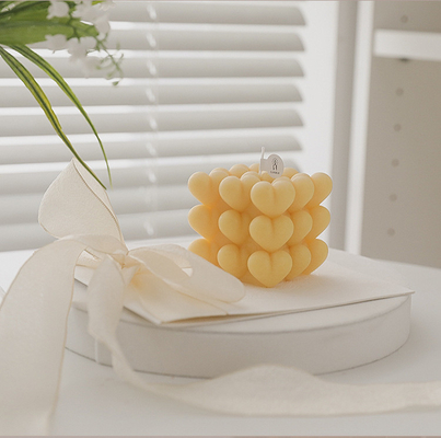 A vela geométrica da bolha do cubo da cera da soja da aromaterapia do cubo do OEM Rubik do INS da CASA do AROMA scented velas para a decoração da casa