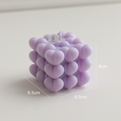 A vela geométrica da bolha do cubo da cera da soja da aromaterapia do cubo do OEM Rubik do INS da CASA do AROMA scented velas para a decoração da casa