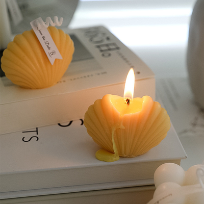 Os ornamento Shell Aromatherapy Soy Wax Creative do cubo do OEM do INS da CASA do AROMA Scented velas para a decoração da casa do presente de aniversário