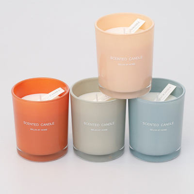 A caixa de presente aromática do melhor vendedor da CASA do AROMA ajustou o grupo Scented natural de vidro personalizado da vela do frasco 100%