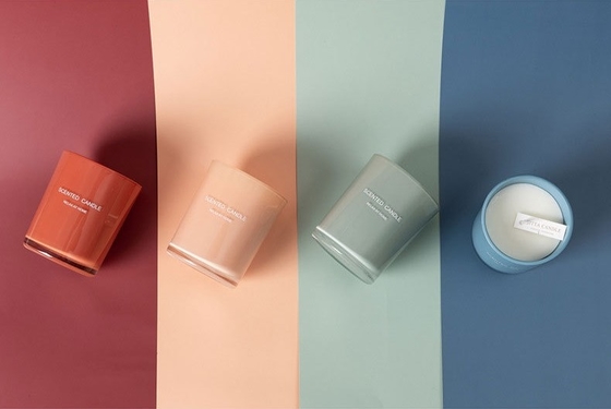 A caixa de presente aromática do melhor vendedor da CASA do AROMA ajustou o grupo Scented natural de vidro personalizado da vela do frasco 100%