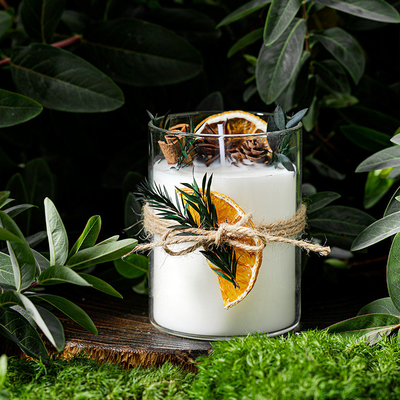 Da caixa de presente luxuosa feita sob encomenda da marca própria da CASA do AROMA velas de vidro de Crystal Spiritual Aromatherapy Scented Soy da cura do frasco