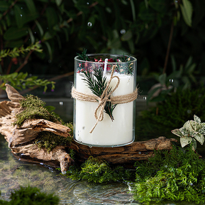 Da caixa de presente luxuosa feita sob encomenda da marca própria da CASA do AROMA velas de vidro de Crystal Spiritual Aromatherapy Scented Soy da cura do frasco