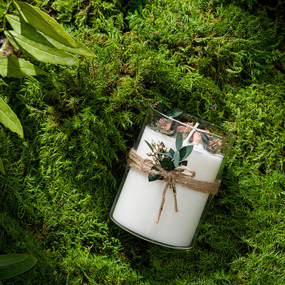 Da caixa de presente luxuosa feita sob encomenda da marca própria da CASA do AROMA velas de vidro de Crystal Spiritual Aromatherapy Scented Soy da cura do frasco