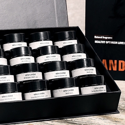 Amostra 16pcs/Set Mini Scented Candle do perfume da fragrância da cera da soja do Natal da compra do preço de China da CASA do AROMA a melhor