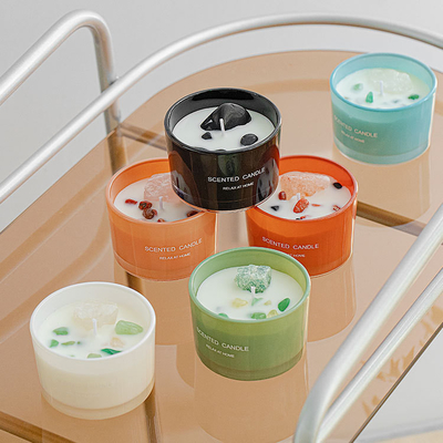 Frasco Logo Private Label In Bulk feito sob encomenda de Mini Small Scented Soy Candle da fragrância