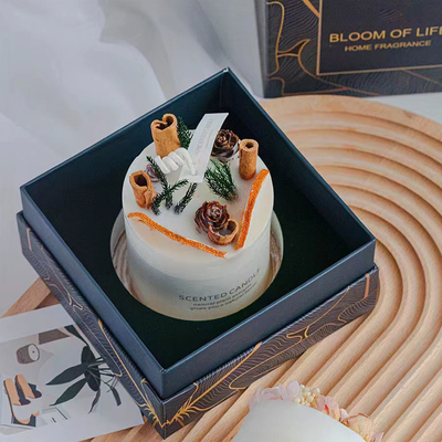 O frasco de vidro da cera da soja do hotel da casa Scented a vela com a tampa baixa de Bell da madeira do pot-pourri