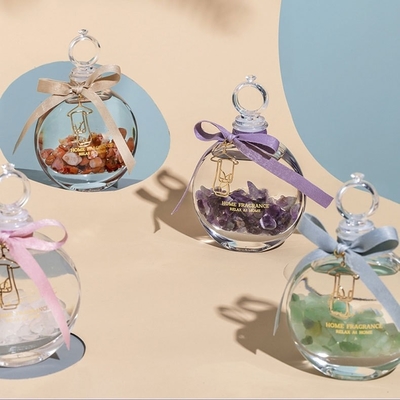 Perfume Crystal Glass Bottle Reed Diffuser da fragrância do óleo essencial da aromaterapia da casa