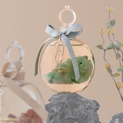 Perfume Crystal Glass Bottle Reed Diffuser da fragrância do óleo essencial da aromaterapia da casa